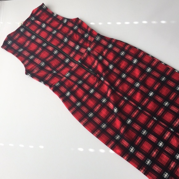 CLoset Clear Out! 🆕RED checked long dress - Picture 4 of 6